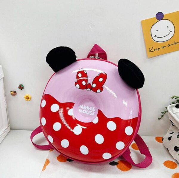 Kid's Mickey minnie School Bag Cute Donut Hard sheel - Image 4