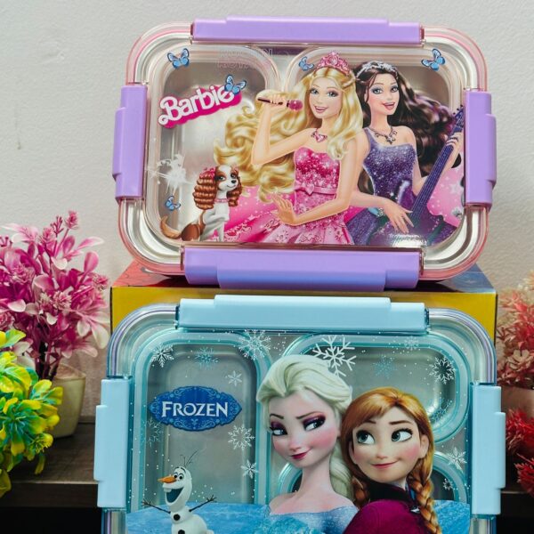 Insulated bento 3 grid Lunch Box - Image 2
