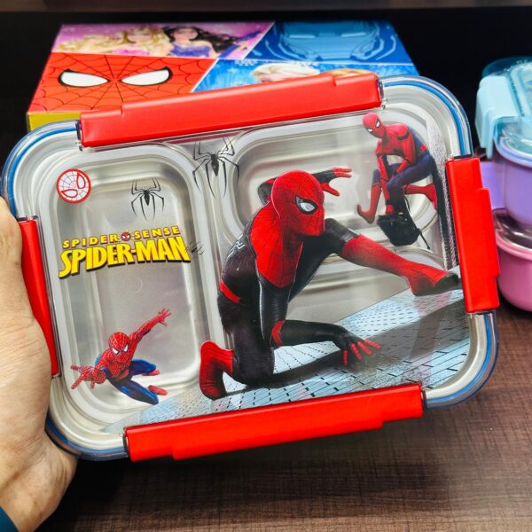 Insulated bento 3 grid Lunch Box - Image 4