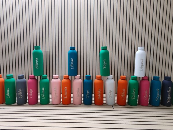 Name Printed  Hot & Cold Stainless Steel Water Bottle - Image 3