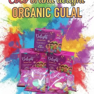 Delight Organic Gulal Gift Pack – 5 Pcs Natural Holi Colors
