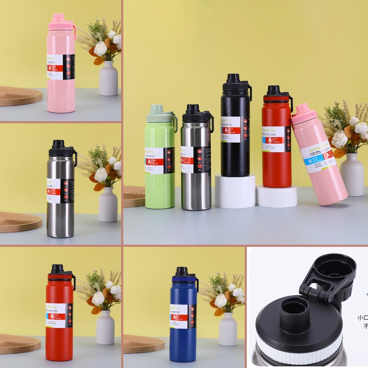 Stainless Steel Insulated Leakproof Sports Bottle