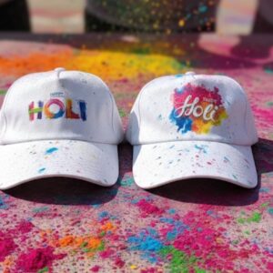 White Colour Holi Cap for Men & Women | Festival Protection Cap