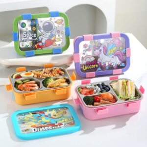 Kids Lunch Box with 3 Divided Compartments,