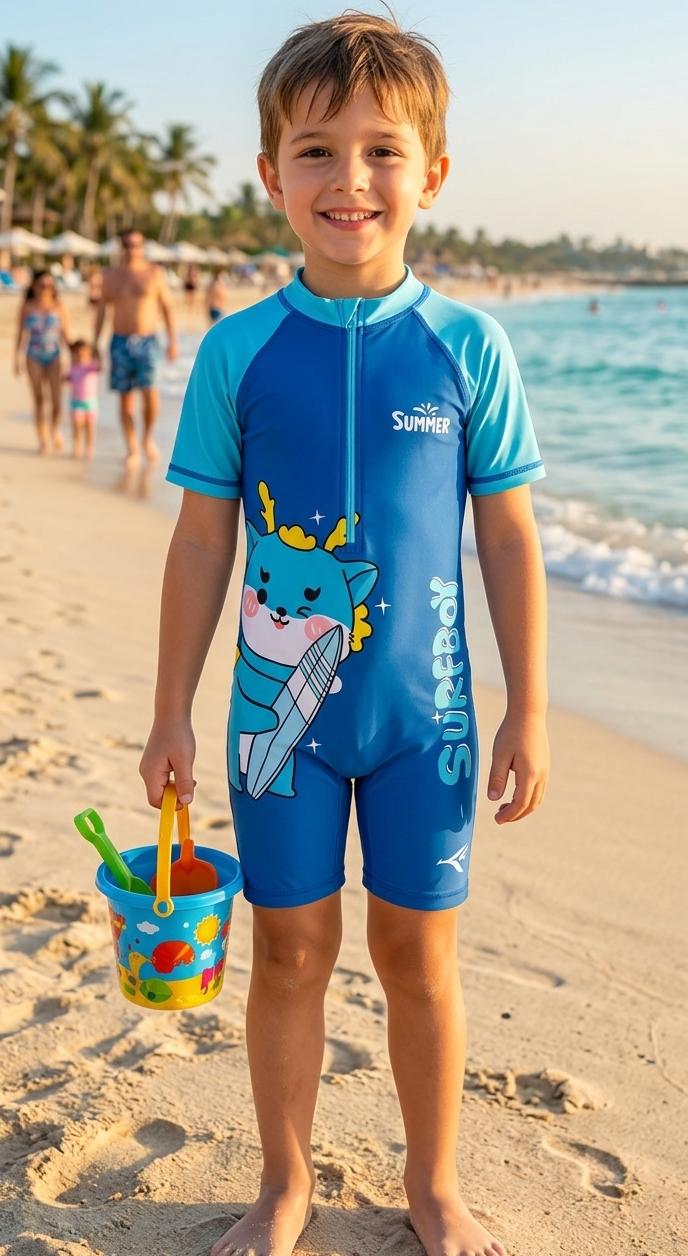 Kids Jump Printed Swimming Costume (Unisex) - Image 6