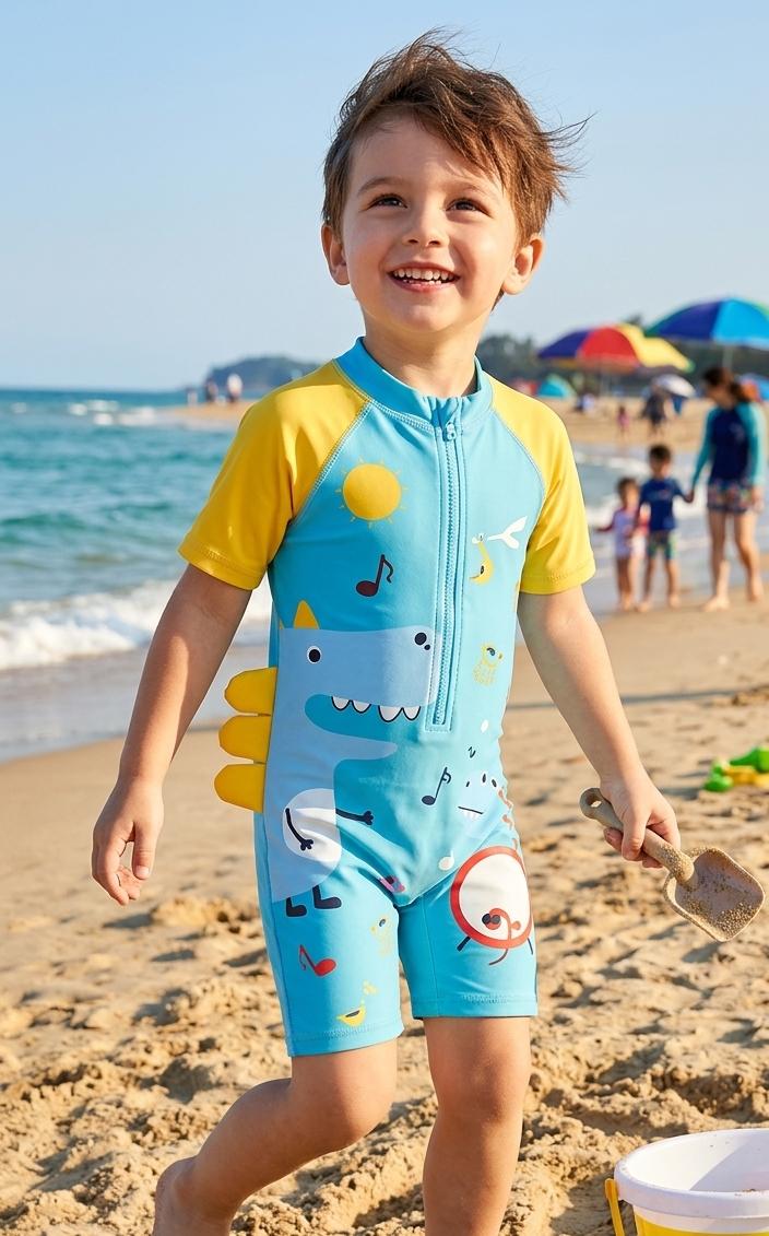 Kids Jump Printed Swimming Costume (Unisex) - Image 4