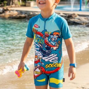 Kids Jump Printed Swimming Costume (Unisex)
