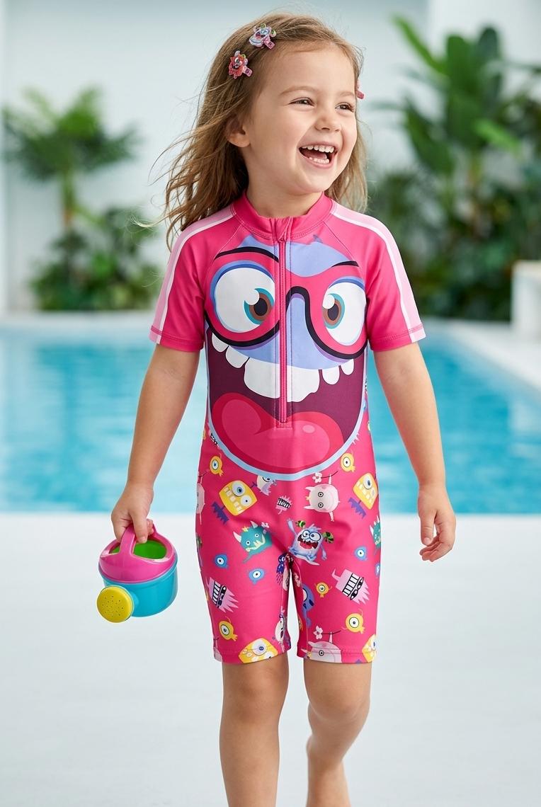 Kids Jump Printed Swimming Costume (Unisex)